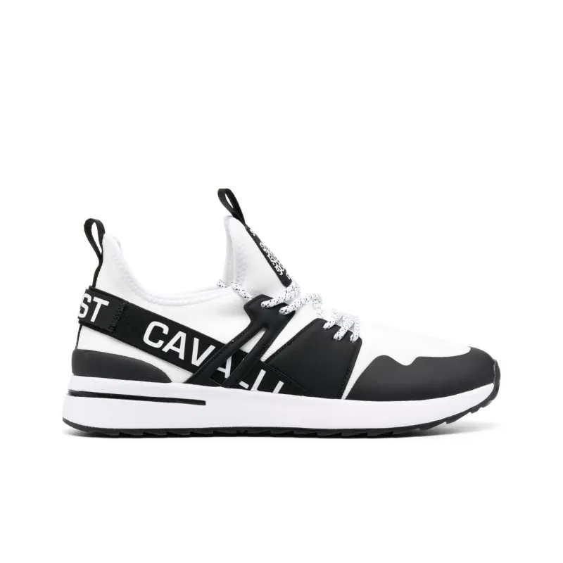 Just Cavalli Logo-strap Mesh Sneakers-1