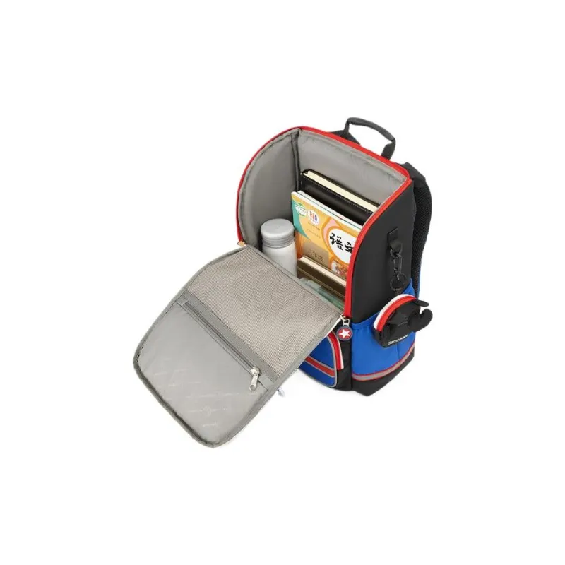 SAMSONITE Fabric Backpack Kids' Dark Blue & Red-4