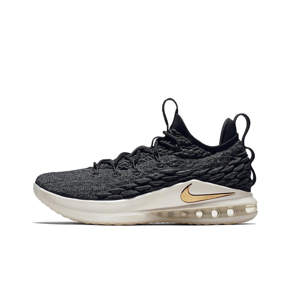 Nike lebron 15 black gold hotsell