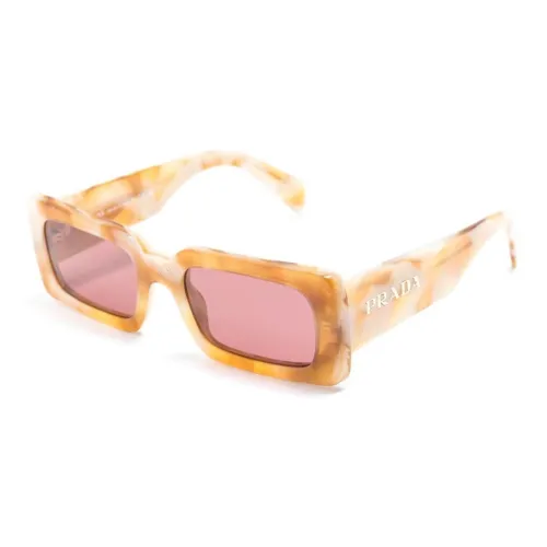 PRADA Eyewear Logo-print Rectangle-frame Sunglasses