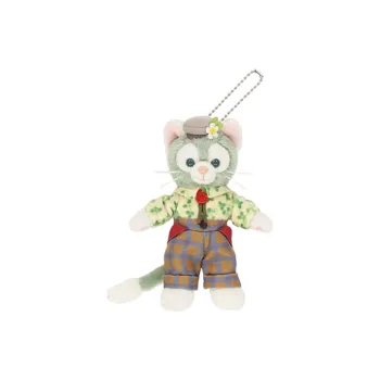 Disney 2024 Duffy And Friends Heart shaped Strawberry Collection Gelatoni Dolls Plush Pendant 15cm High