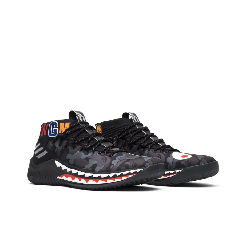 Adidas Dame 4 A Bathing Ape Black-2