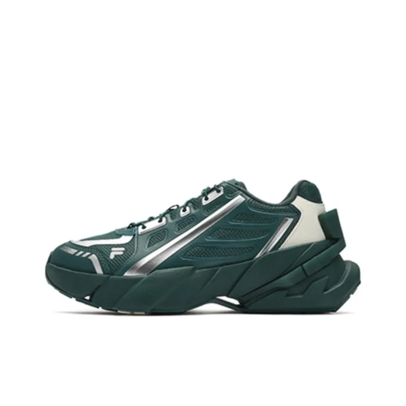 FILA FUSION TI 22 TI 22 TI 22 Cushioning Abrasion Resistant Support Low Top Casual Shoes Women's Green-0
