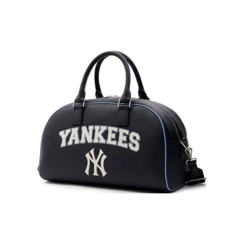 MLB Artificial Leather Bowling Bags Crossbody One Shoulder Handbag Gym Bag Travel Bag Swim Bag Tubas Unisex Black-1