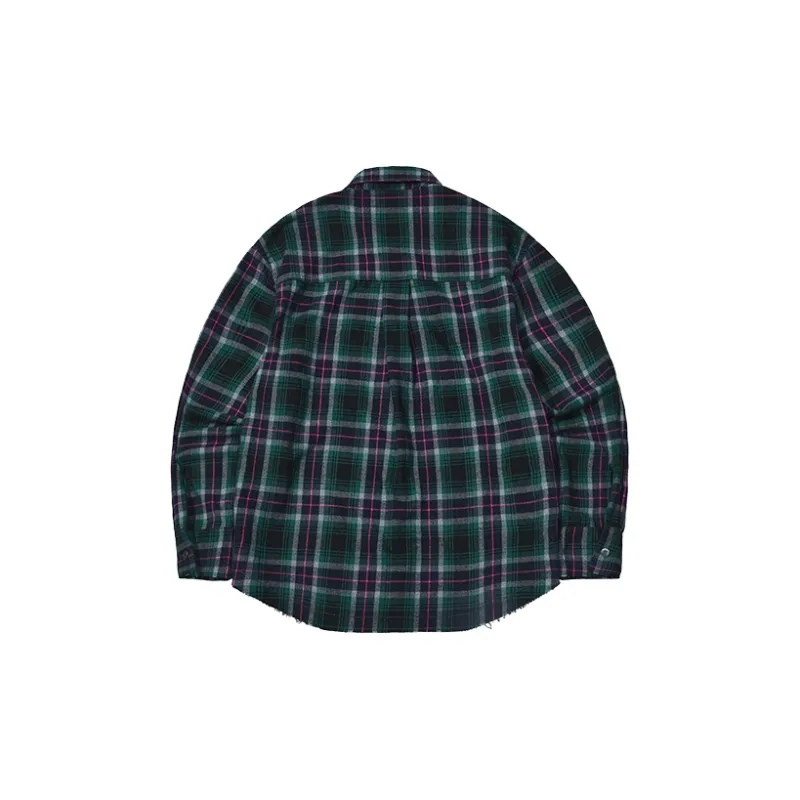 BEASTER Shirt Unisex Green Plaid-1