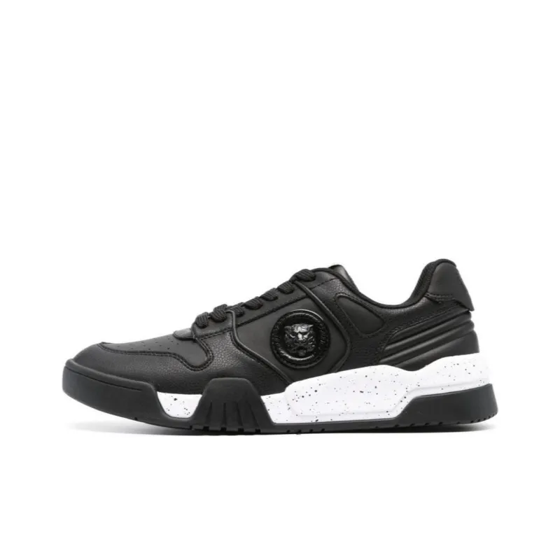 Just Cavalli Logo-patch Leather Sneakers-0