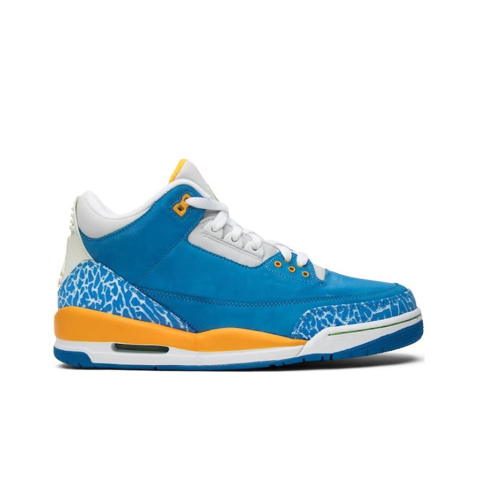 Jordan 3 blue yellow sales