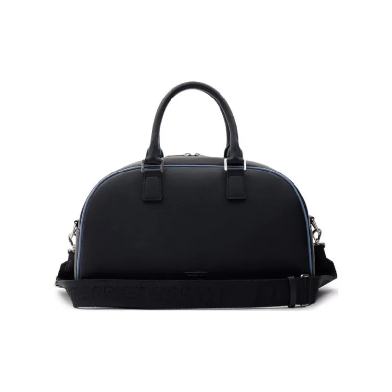 MLB Artificial Leather Bowling Bags Crossbody One Shoulder Handbag Gym Bag Travel Bag Swim Bag Tubas Unisex Black-4