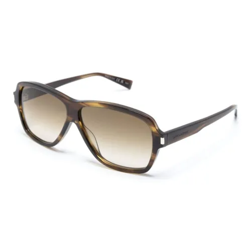 SAINT LAURENT Eyewear Carolyn Oversized-frame Sunglasses