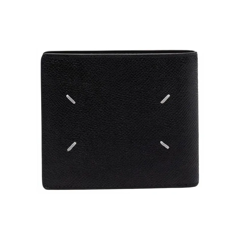 Maison Margiela Calfskin Card Holder, Wallet Men's Black-2
