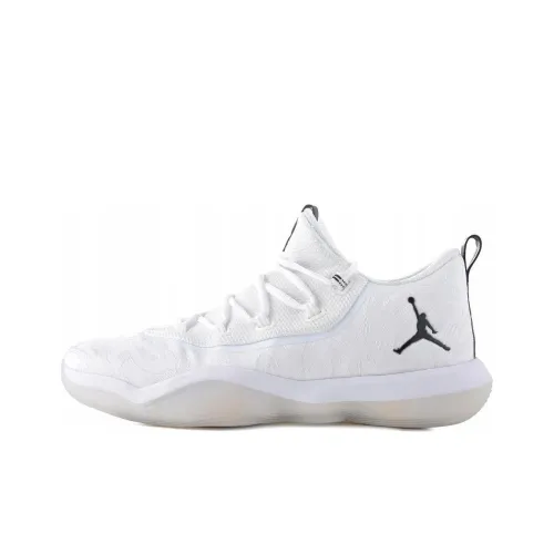 Jordan Super.Fly 2017 Basketball Shoes Unisex Low-Top White/Black