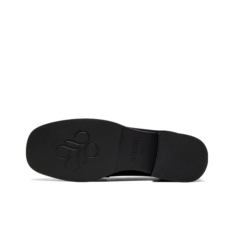 Joypeace Velour Latte Loafers 3.5cm Women's-4