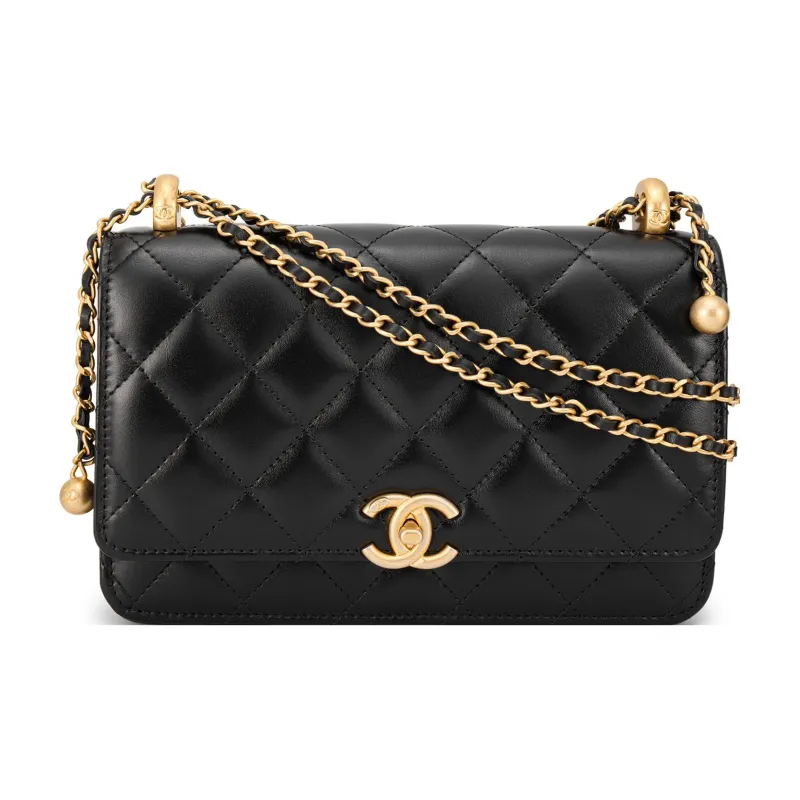 CHANEL Adjustable Strap Woc Black AP2289-1
