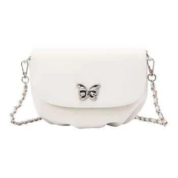 SEM/R Synthetic Leather Shoulder Bag Small Size Women's Milk White 10501 Dream Pink 60302 Black 90001