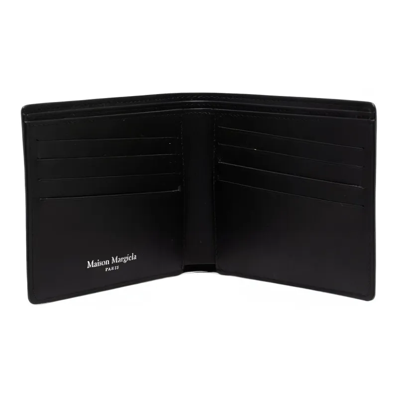 Maison Margiela Calfskin Card Holder, Wallet Men's Black-1
