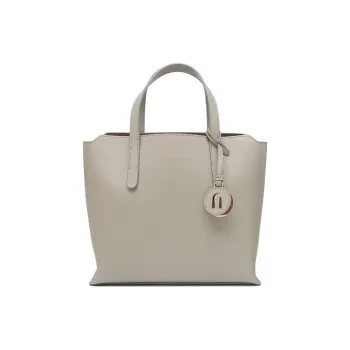 Furla Leather Tote Bag Shopping Bag Handbag Small Size Women's Marble Color