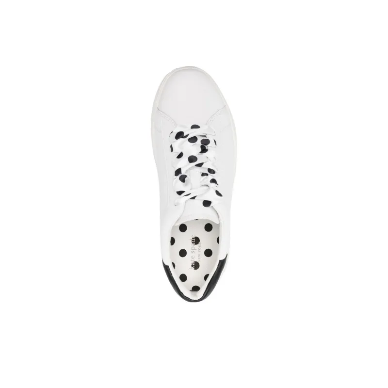 kate spade Polka-dot Lace Leather Sneakers-3