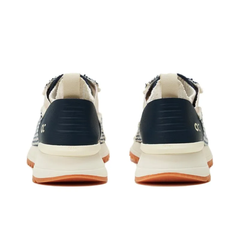 FAJO Height Increasing Low Top Casual Shoes Unisex Blue Beige-5
