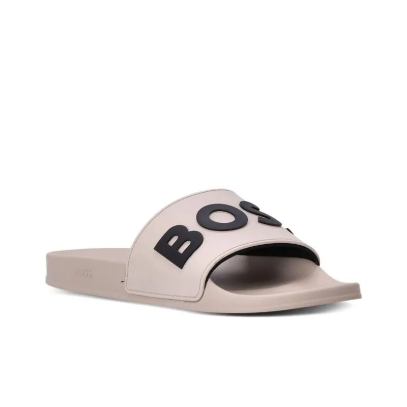 BOSS Logo-debossed Moulded-footbed Slides-2