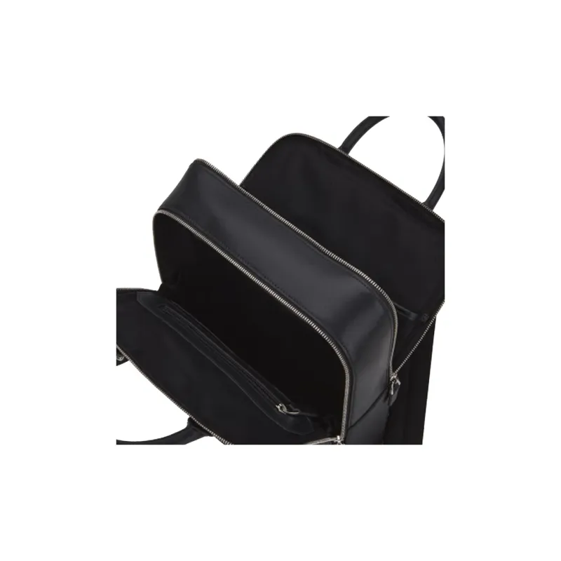 BALLY Cow Leather Backpack Medium Size Men's Black-4