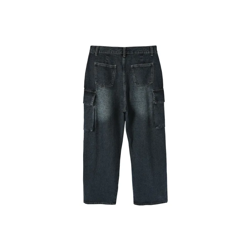 Jinggu Jeans Women's Vintage Gray Blue-1