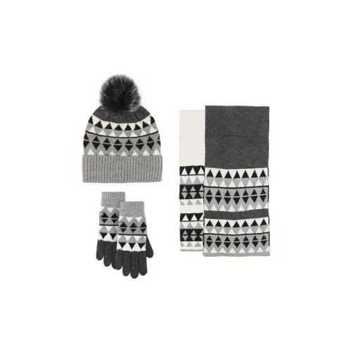 Yamaichi Maru Silver Blend Knit Scarves Unisex
