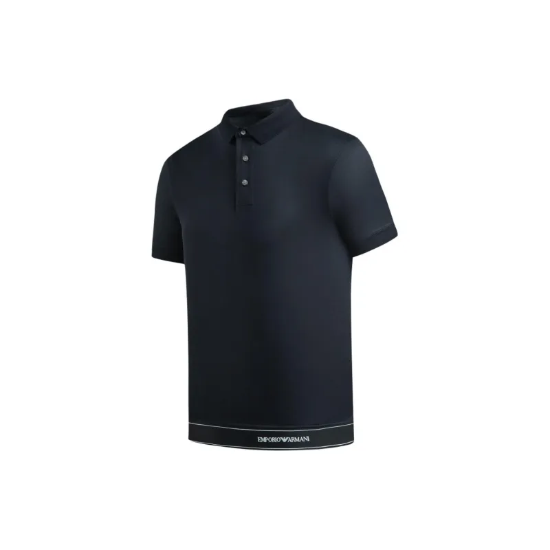 EMPORIO ARMANI SS23 Polo Shirt Men's Navy Blue-2