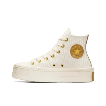 Converse Chuck Taylor All Star Anti Slip Wear Resistant Skateboard Shoes Women's Ecru