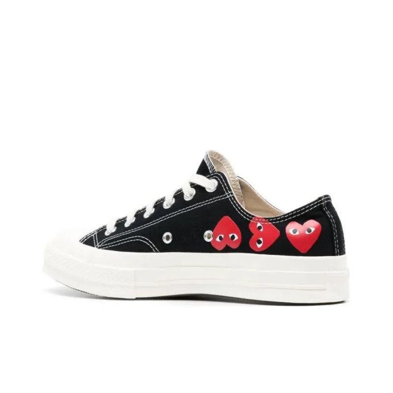Converse Comme Des Garçons PLAY X Chuck 70 Low 'Multi Heart   Black'-3