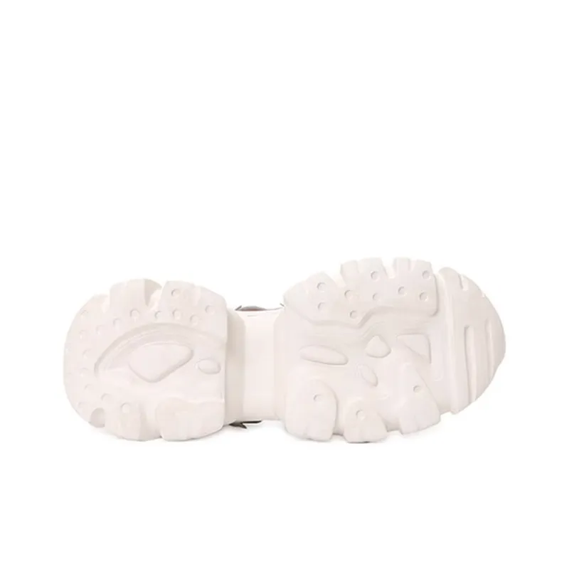 DUMPTY x KENTTI Low-Top Chunky Sneakers Women's Beige-4
