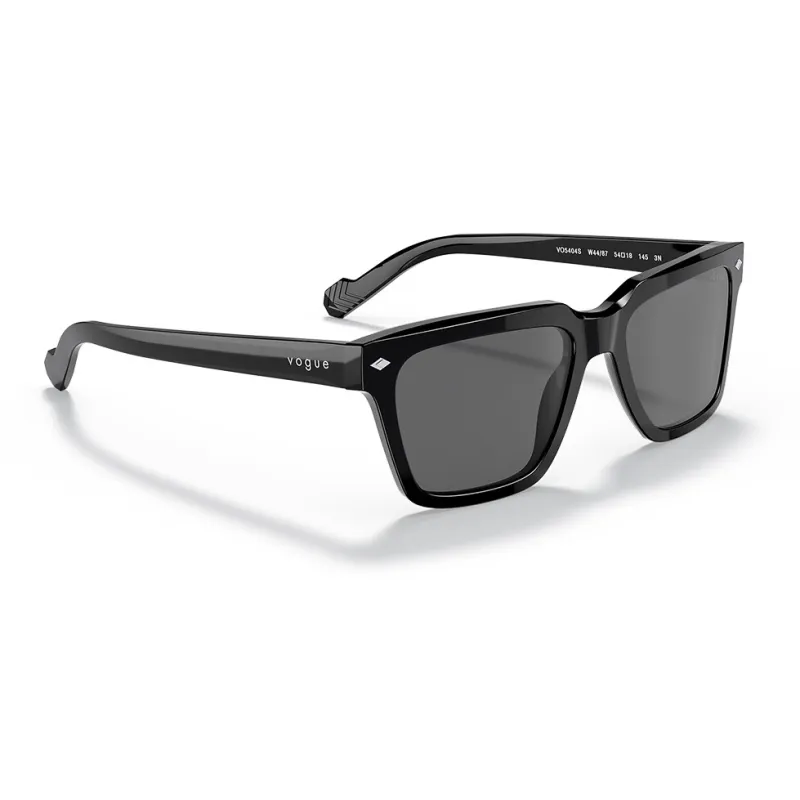 VOGUE Acetate Square Sunglasses Men's Black-5