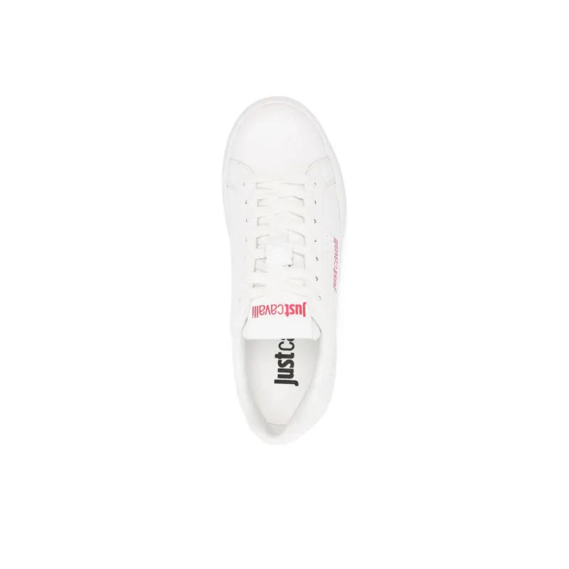 Just Cavalli Tiger Head-logo Leather Sneakers-3