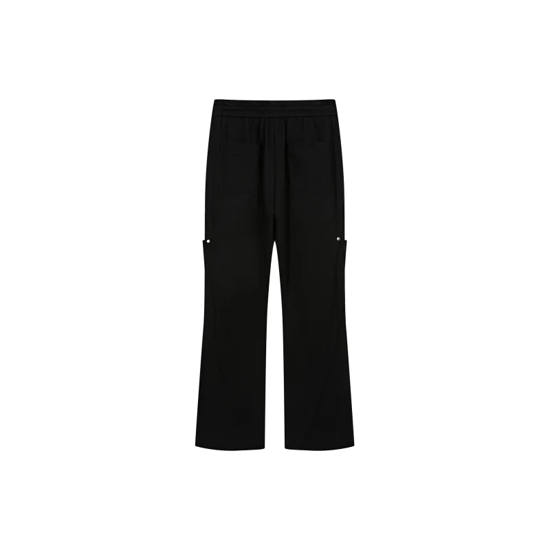 PASET Casual Pants Unisex Black-1