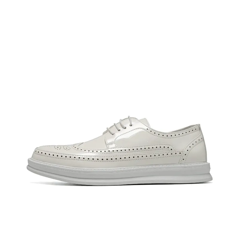 Cachiotti Dress Shoes Men Low Top Black/Light Brown/White/Gray/Glossy Leather-13