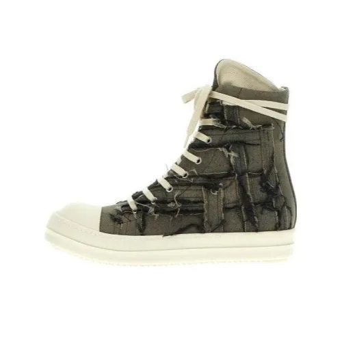 Rick Owens DRKSHDW Skateboard Shoes Men High-Top Green