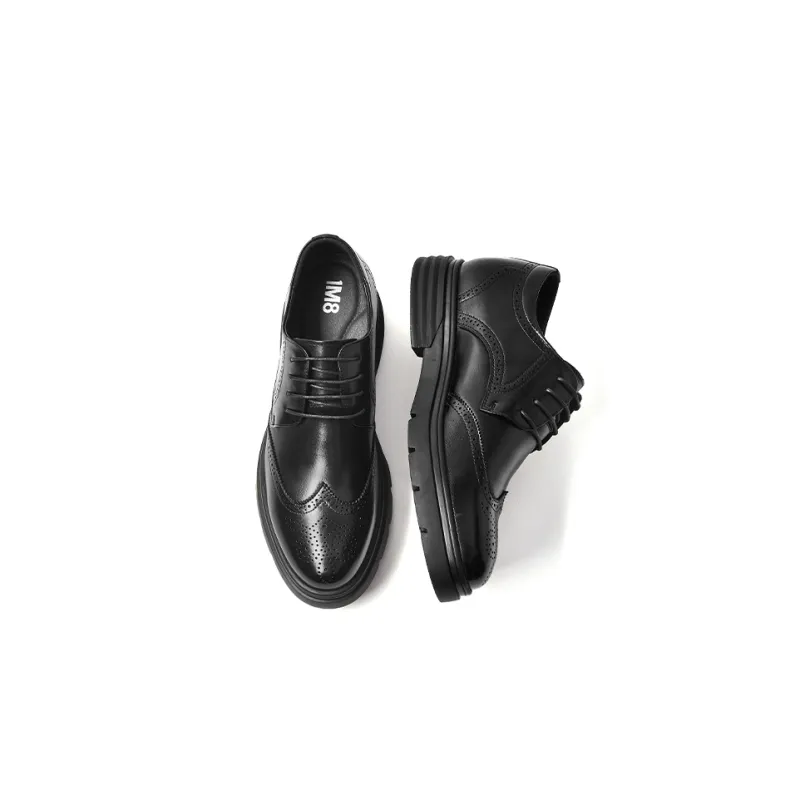 1M8 Men's Casual Shoes Men Low Top Black/Blue/Brown-2