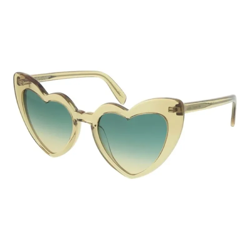 SAINT LAURENT - Irregular Shape Sunglasses Women's Gold-0