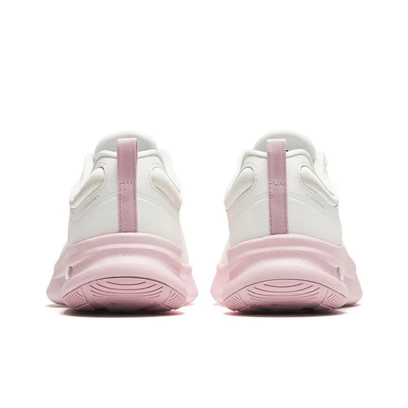 Anta Variety Training Collection Cushioning, Wear Resistant Low Top Training Shoes Women's Pink White-3