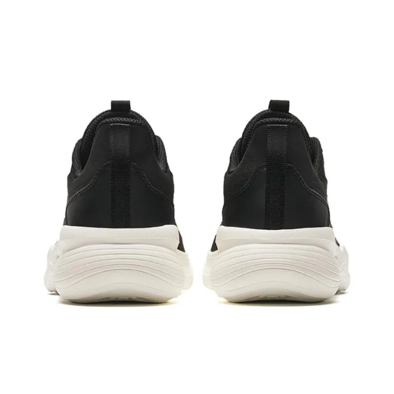 Anta Jump Rope Shoes Cushioning Slip Resistant Low Top Running Shoes Women's Black White-3