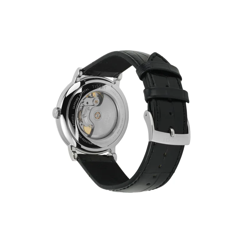 TISSOT Carson Elite Series Automatic Mechanical Movement Men's Watches Watch 40mm Black Dial Stainless Steel Case-3
