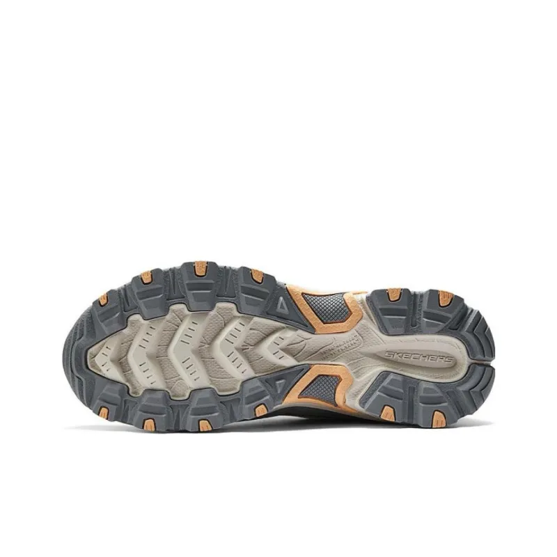 Skechers Anti Slip And Wear Resistant Breathable Low Top Casual Running Shoes Women's Beige Gray-4
