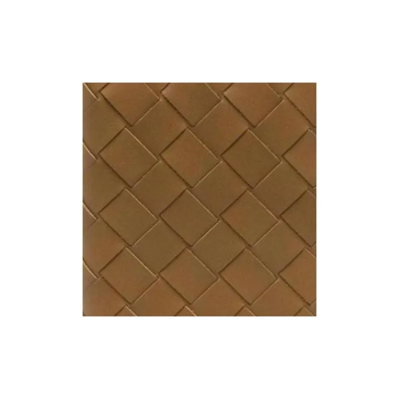 Bottega Veneta Intrecciato Cow Leather Passport Holder Men's Brown-1
