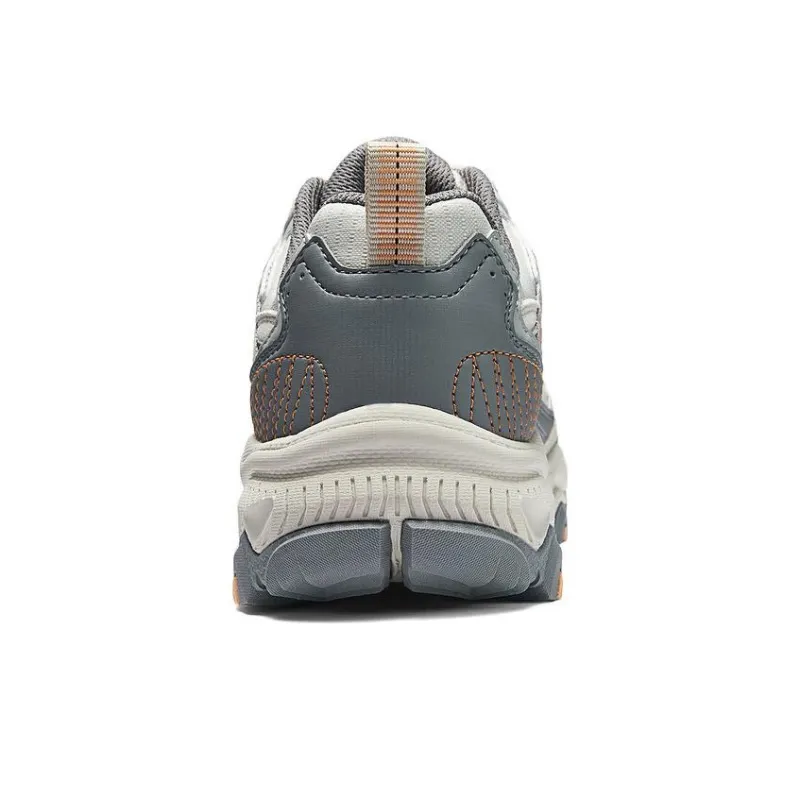 Skechers Anti Slip And Wear Resistant Breathable Low Top Casual Running Shoes Women's Beige Gray-3