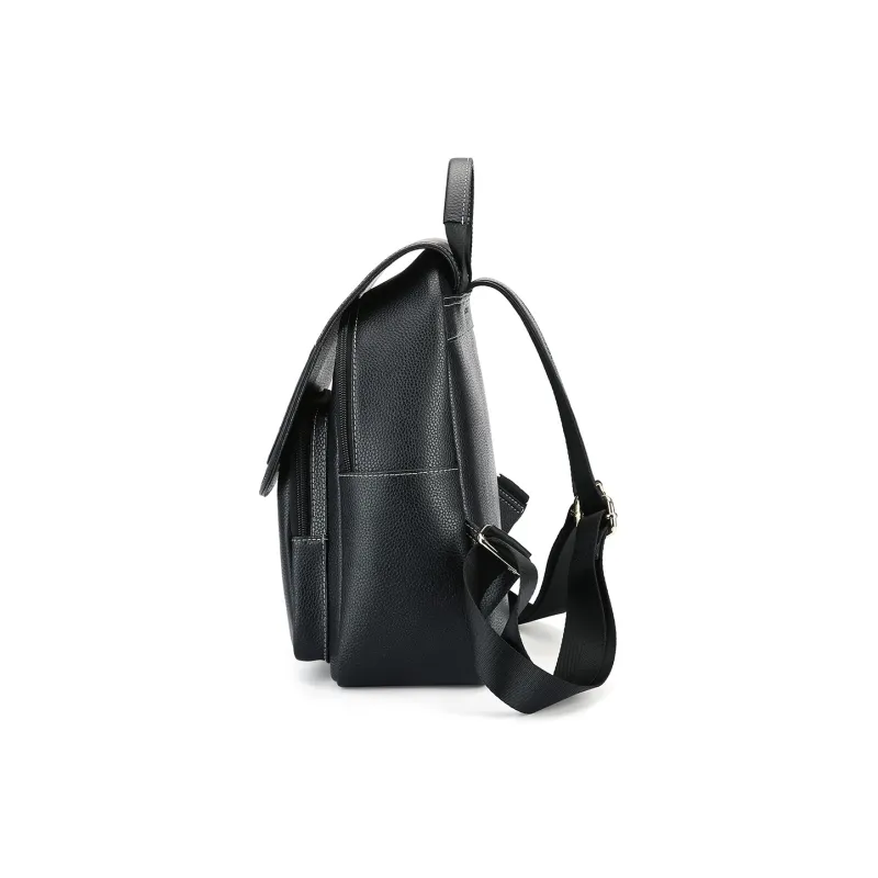MEXICAN Cow Leather Backpack Regular Women's Black-2