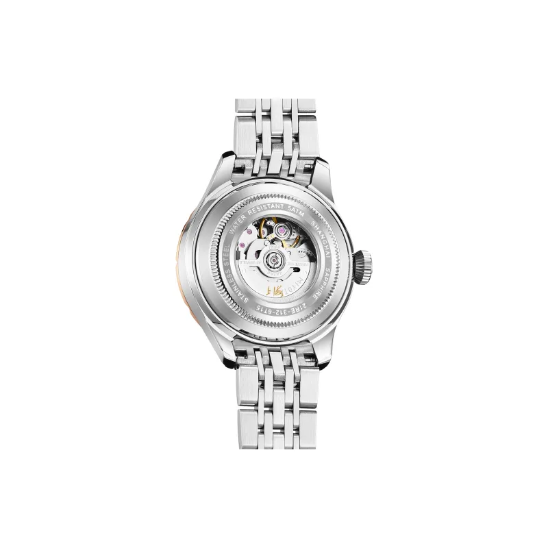 SHANGHAI National Automatic Mechanical Movement Steel Strap Watch Unisex White Dial-26