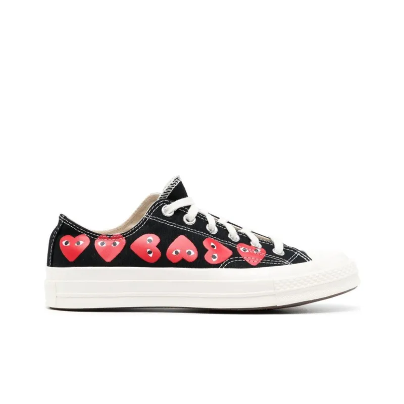 Converse Comme Des Garçons PLAY X Chuck 70 Low 'Multi Heart   Black'-1
