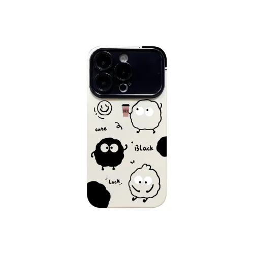 UGP Silicone Material Large Window Coffee Coal Ball Phone Cases Available On Apple Models
