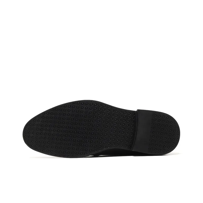 ZUWUDONG Dress Shoes Men Low Top Black/Brown-3