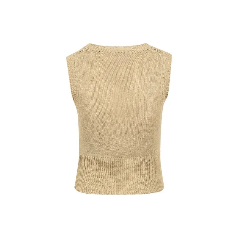 Valeria Obbaco Tank Tops Women's Brown-1