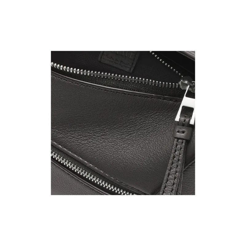 LOEWE Puzzle Classic Cow Leather Fanny Pack Mini Men's Dark Gray-5